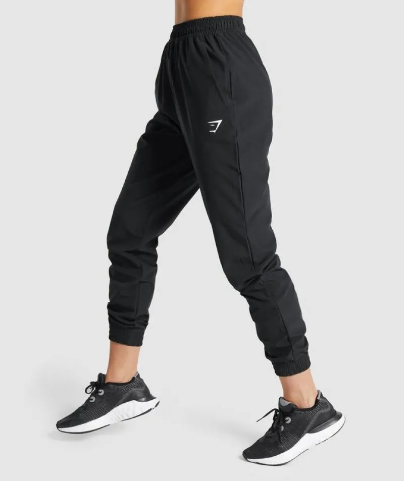 Pantalones Gymshark Entrenamiento Woven Joggers Negros | 854701-RAJ