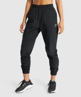 Pantalones Gymshark Entrenamiento Woven Joggers Negros | 854701-RAJ