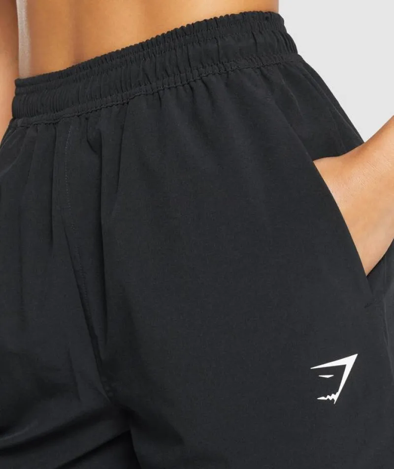 Pantalones Gymshark Entrenamiento Woven Joggers Negros | 854701-RAJ