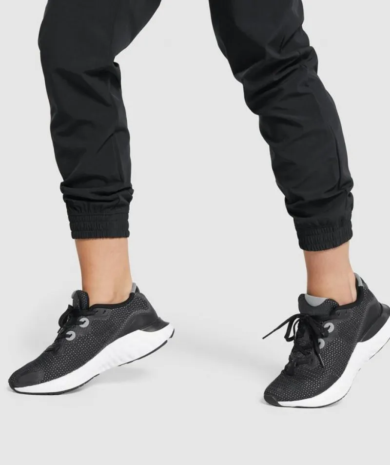 Pantalones Gymshark Entrenamiento Woven Joggers Negros | 854701-RAJ