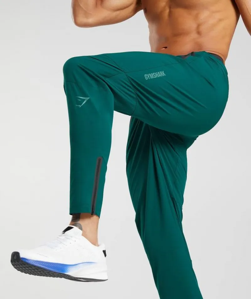 Pantalones Gymshark Híbrido Woven Joggers Verdes | 038469-MNI