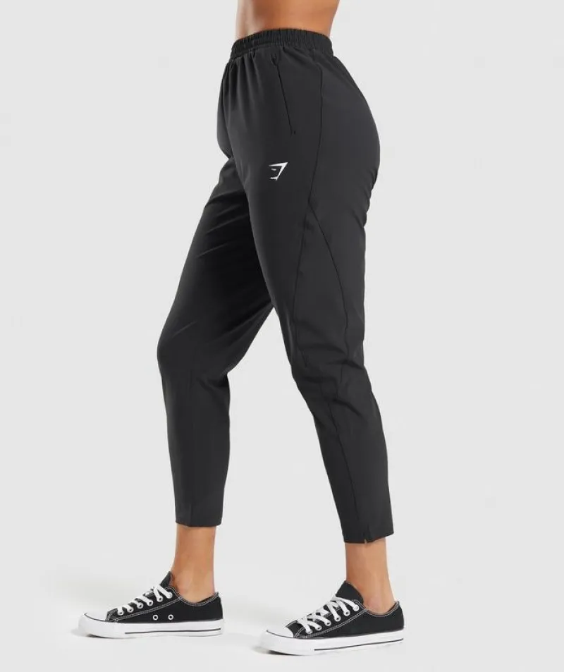 Pantalones Gymshark Maximise Pista Joggers Negros | 610795-KGH