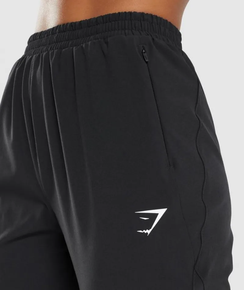 Pantalones Gymshark Maximise Pista Joggers Negros | 610795-KGH