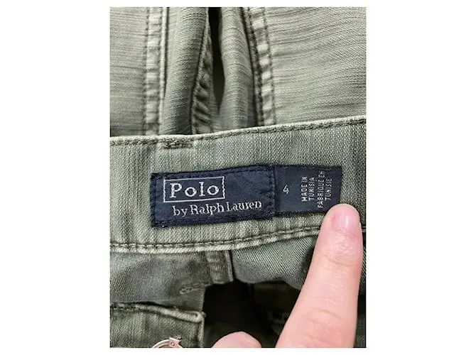 Pantalones utilitarios de algodón verde de Polo Ralph Lauren 