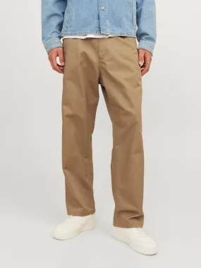 Pantalones worker Corte wide leg | Marrón claro | Jack & Jones®