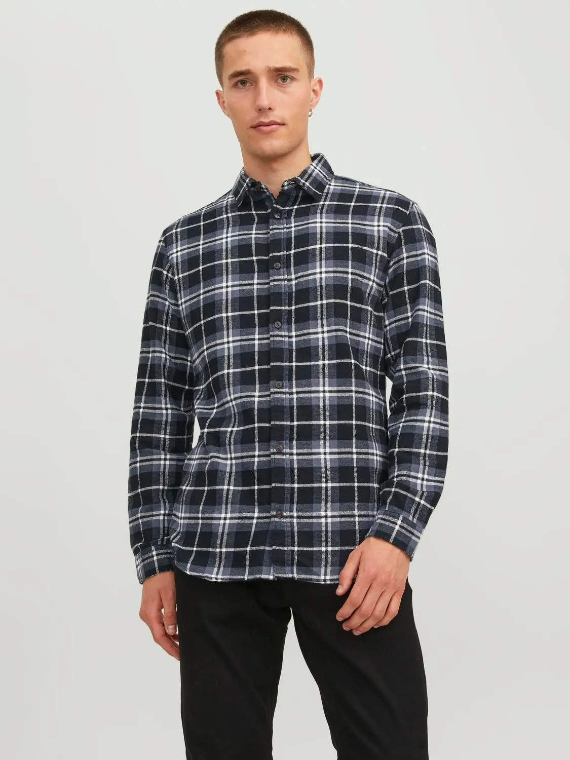 Paquete de 2 Camisa a cuadros Corte slim | Verde oscuro | Jack & Jones®