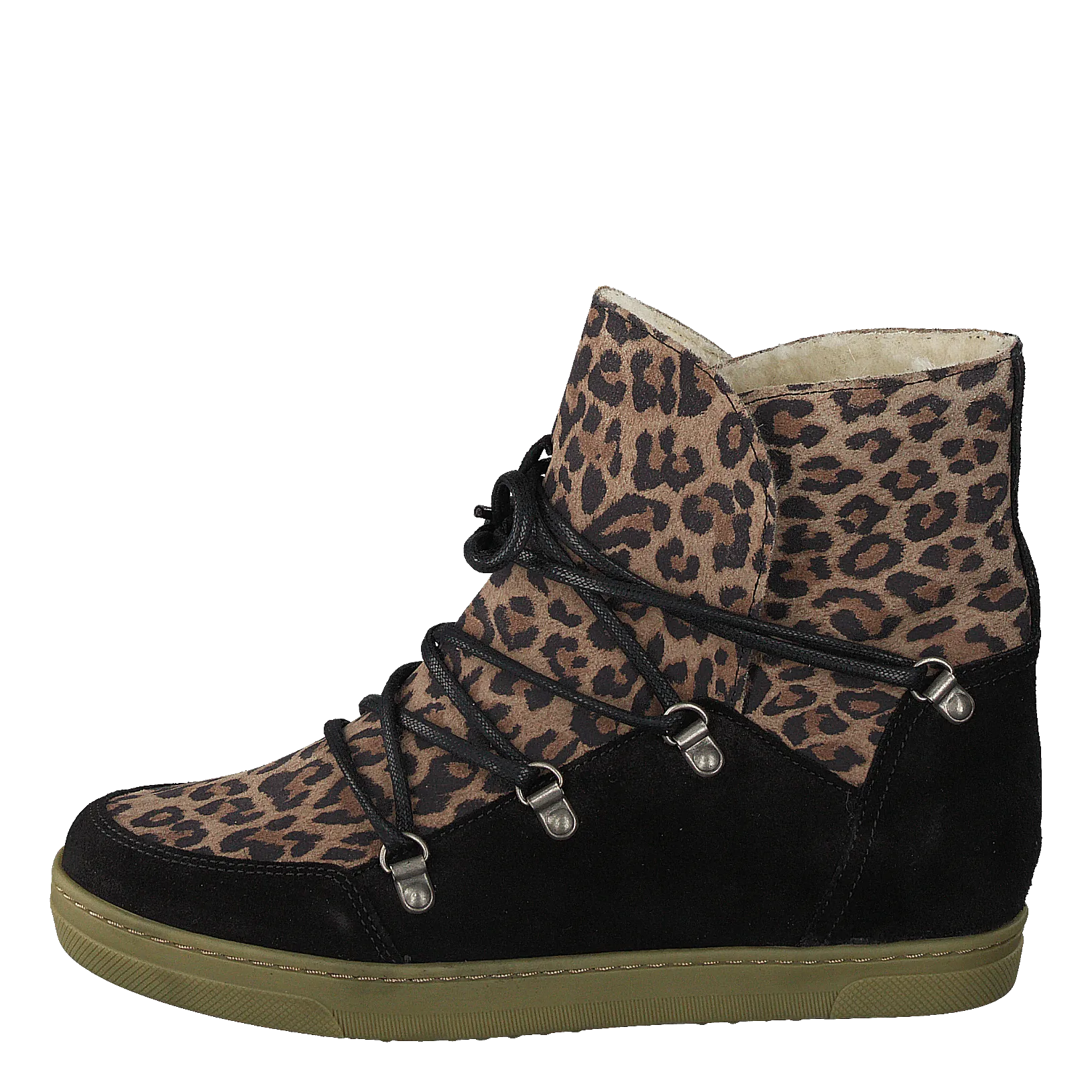 Pavement zapatos Uma Wool Leopard Suede