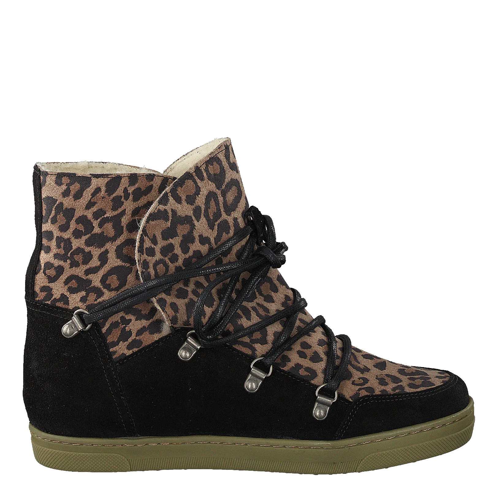 Pavement zapatos Uma Wool Leopard Suede