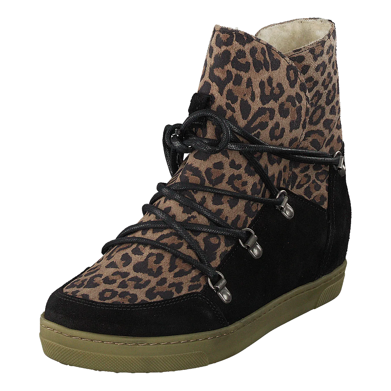 Pavement zapatos Uma Wool Leopard Suede