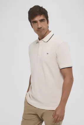 Pedro del Hierro Polo liso con tips y botones ocultos