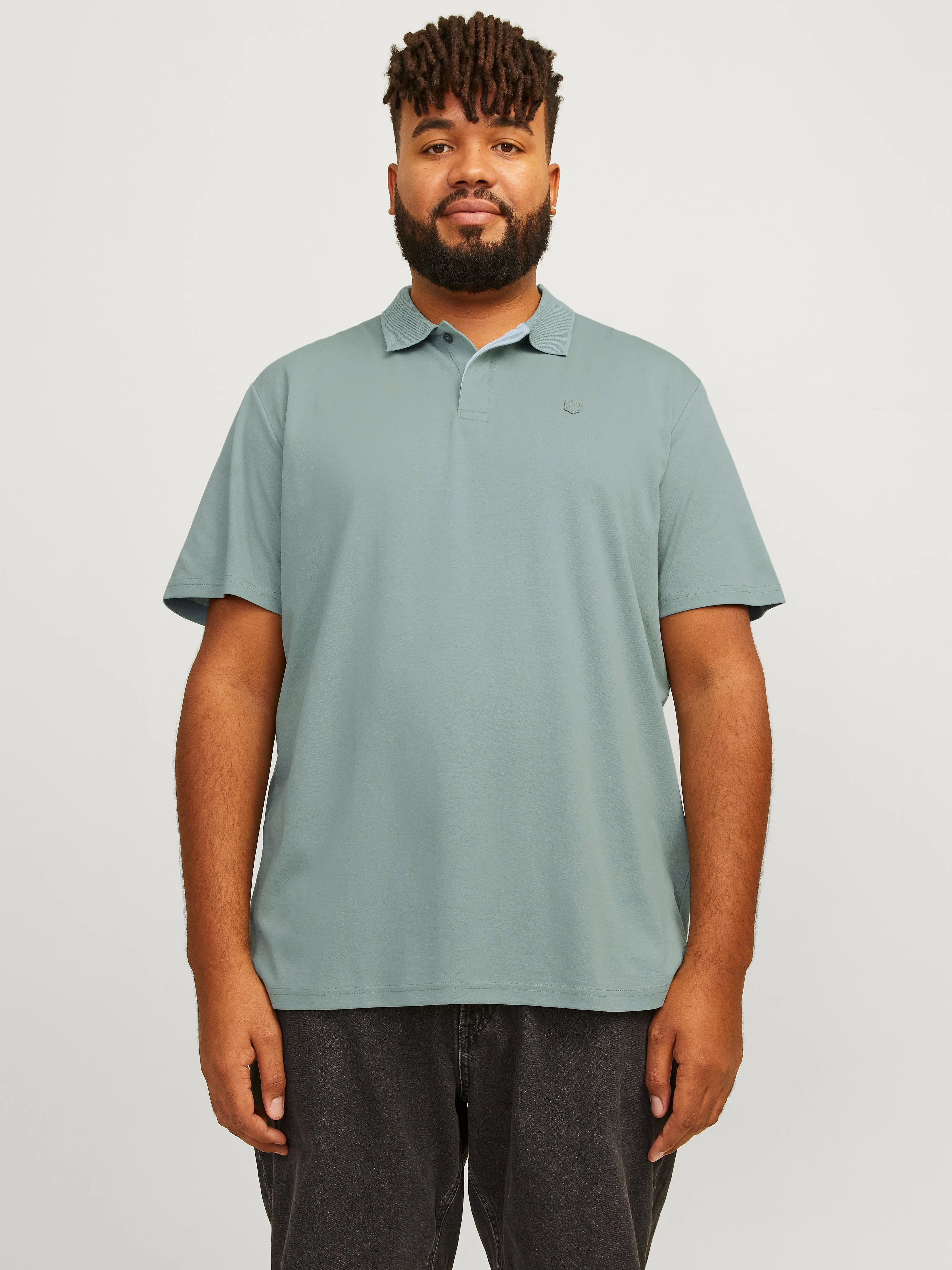 Plus Camiseta Liso | Verde intermedio | Jack & Jones®