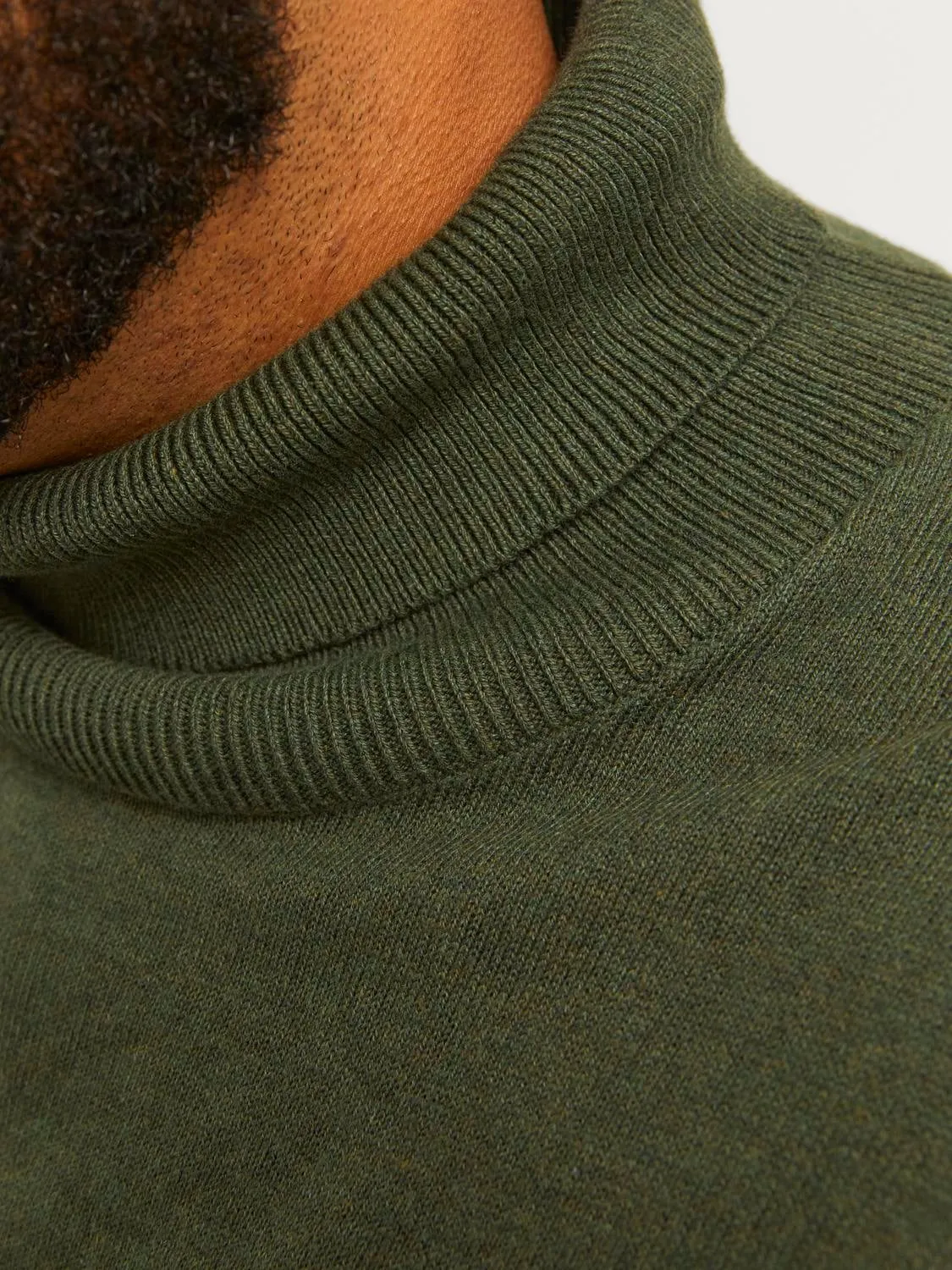 Plus Cuello alto Cuello de tortuga | Verde oscuro | Jack & Jones®