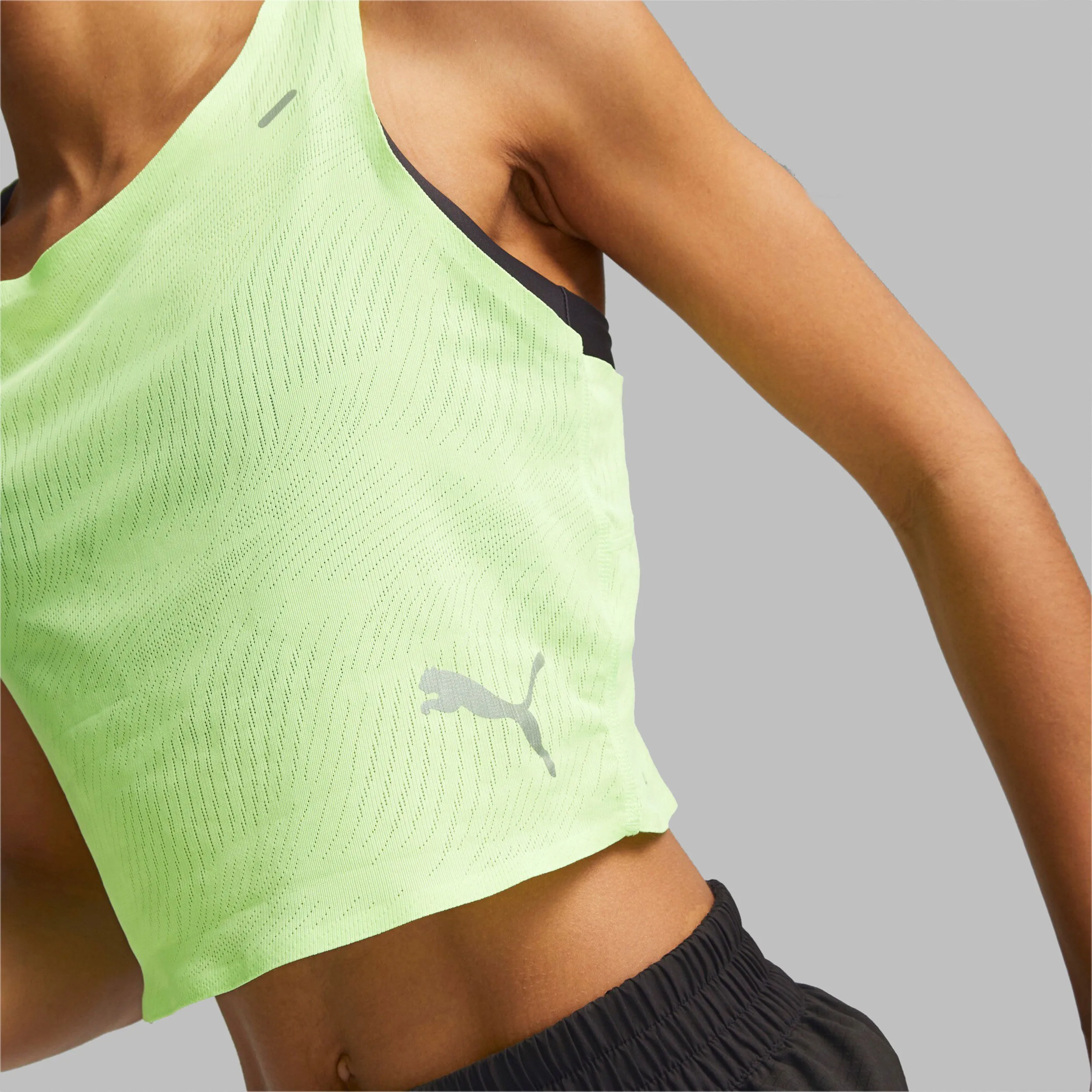 Puma Run Ultraspun Crop Camiseta De Tirantes Mujeres