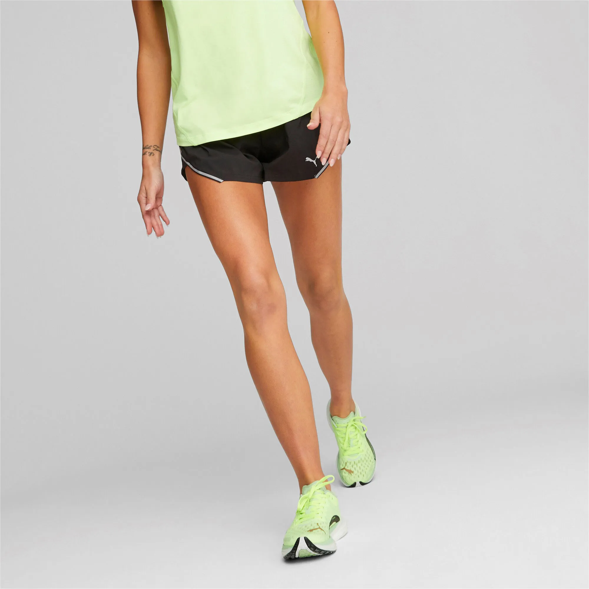 Puma Run Woven 3in Shorts Mujeres