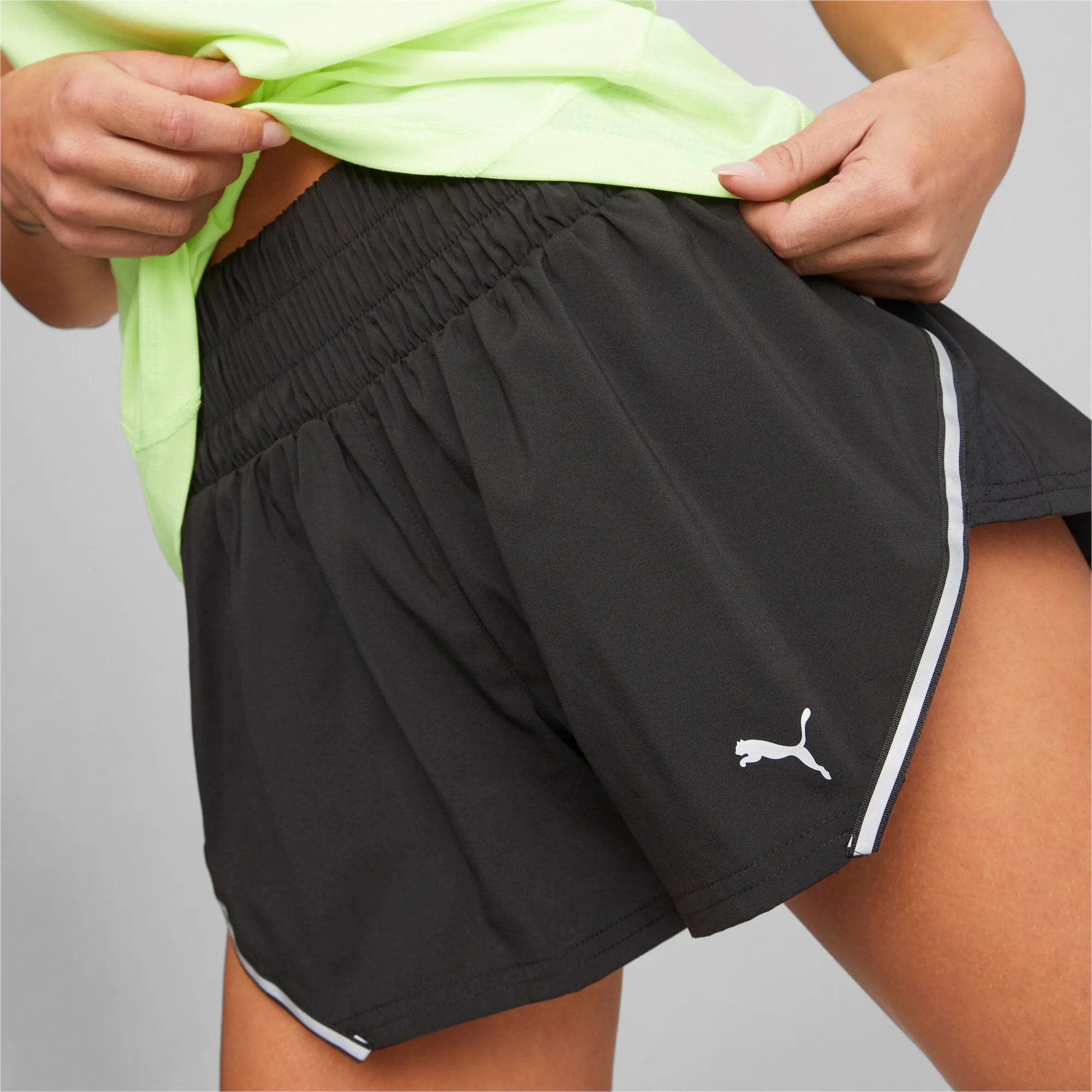 Puma Run Woven 3in Shorts Mujeres