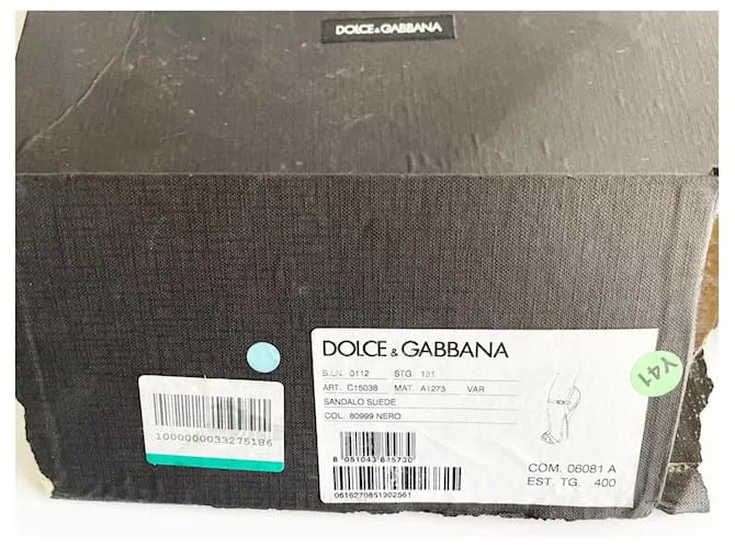 sandalias Dolce & Gabbana Negro 