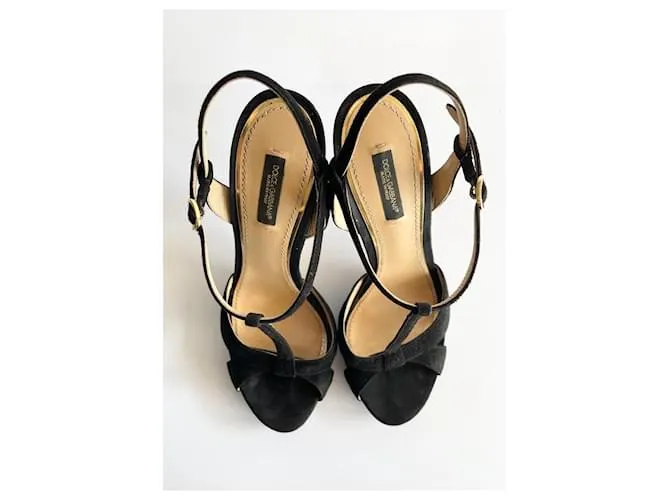 sandalias Dolce & Gabbana Negro 