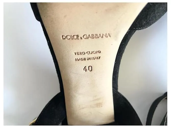 sandalias Dolce & Gabbana Negro 