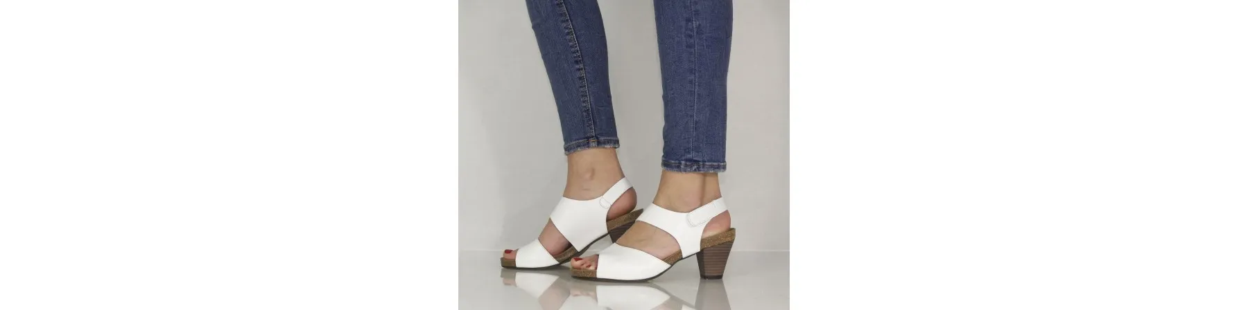 SANDALIAS TACON COMODOS MUJER PIEL MOD. VIDA