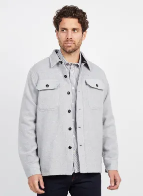 SCHOTT Sobrecamisa con cuello clásico en gris