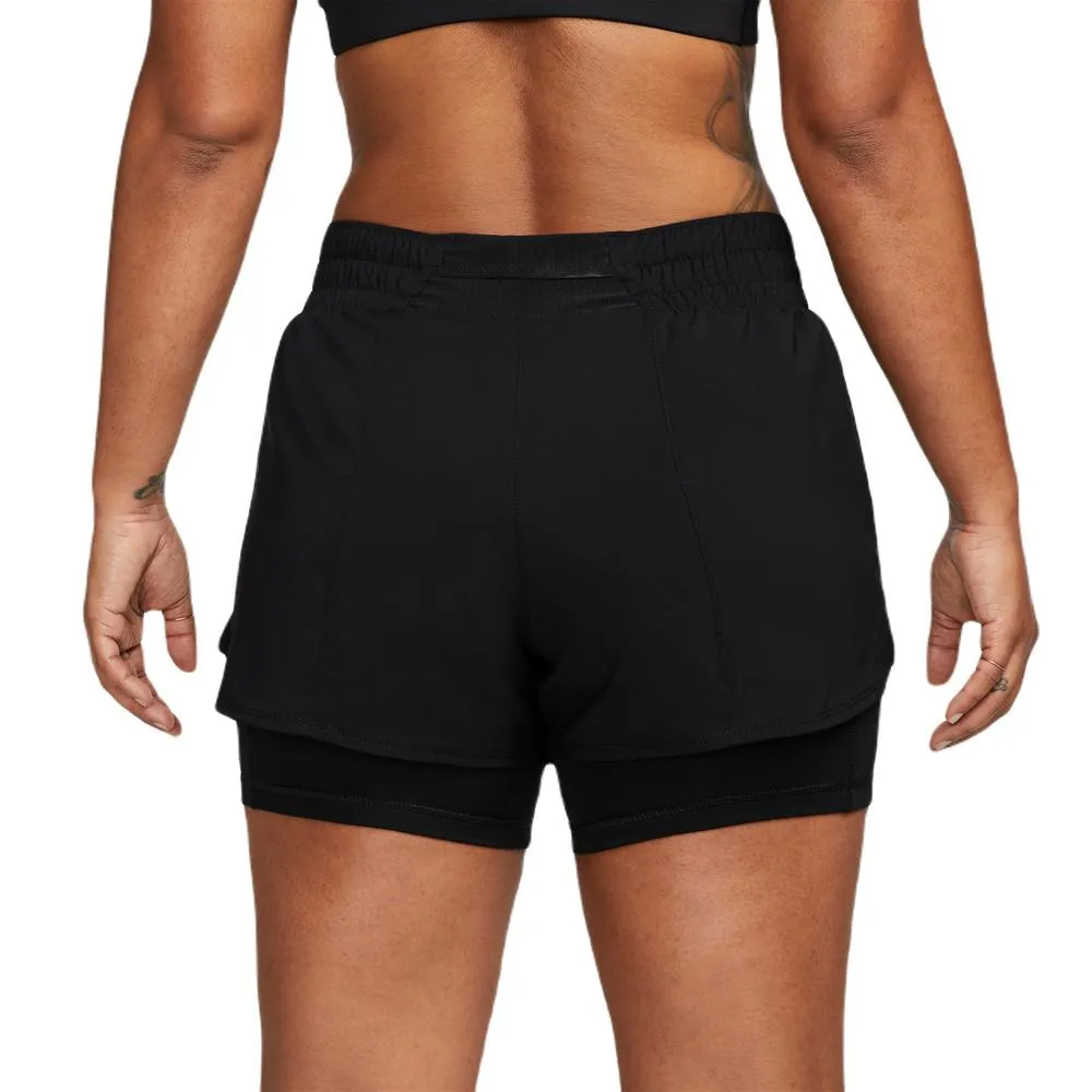 SHORT NIKE W ONE DF MR 3IN 2 EN 1 NEGRO DX6012-010