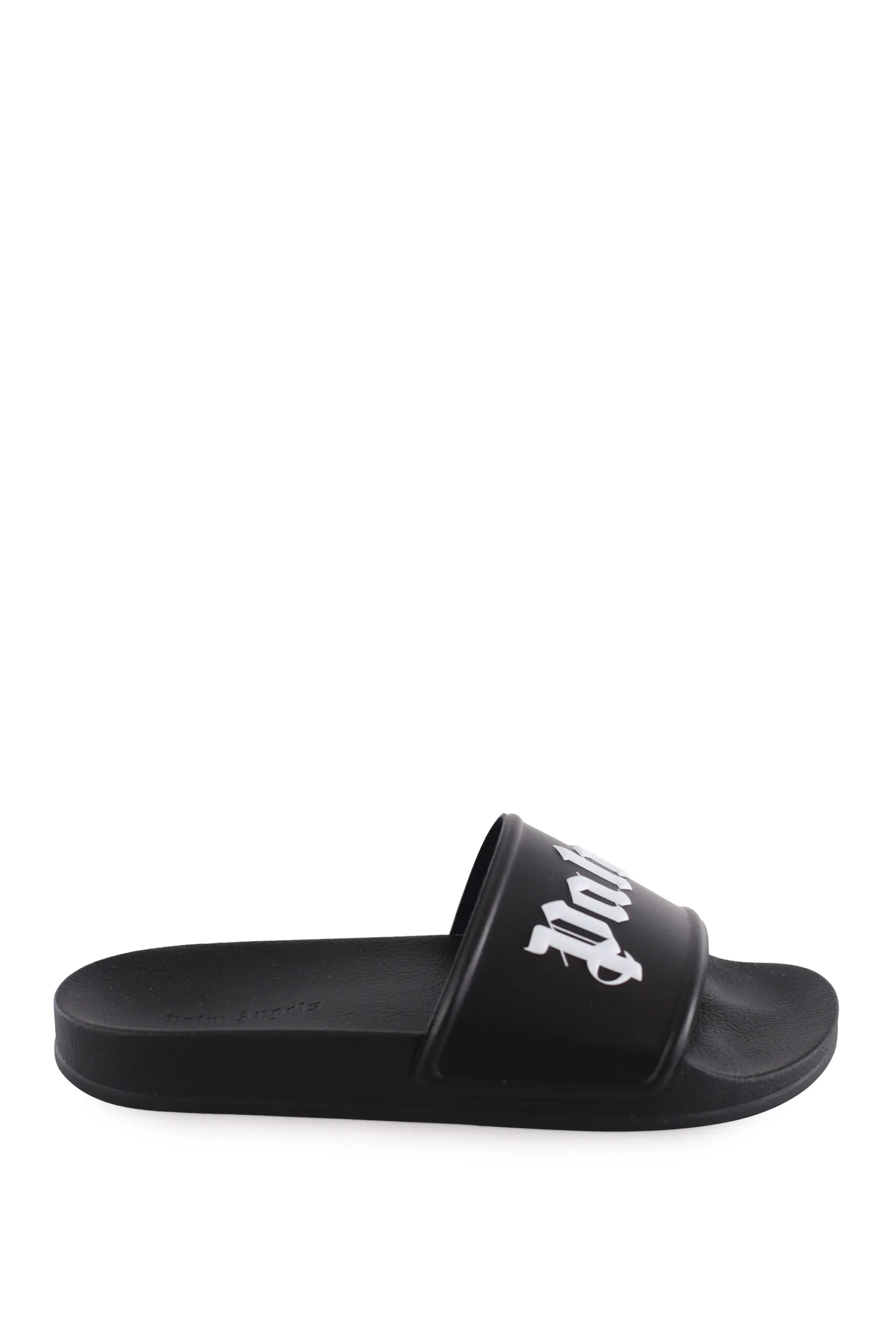 Sliders negras con logo blanco