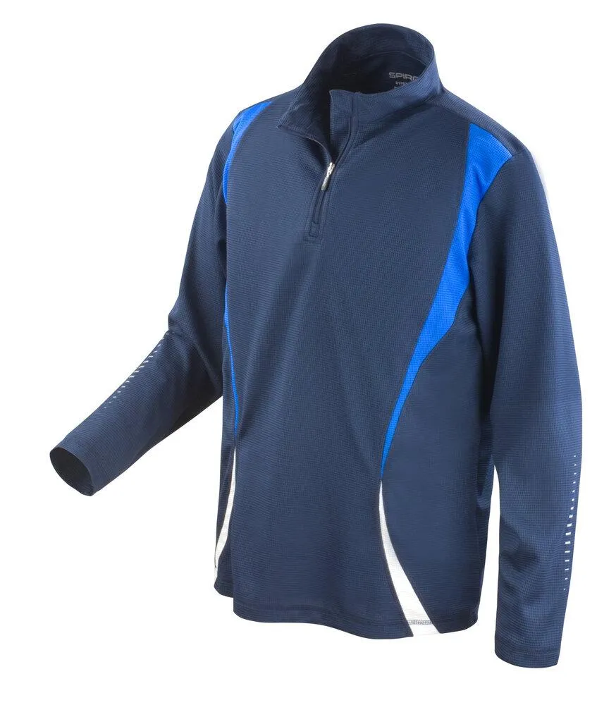 Spiro SP178 - Sudadera trial training top para hombre - Navy/Royal/white