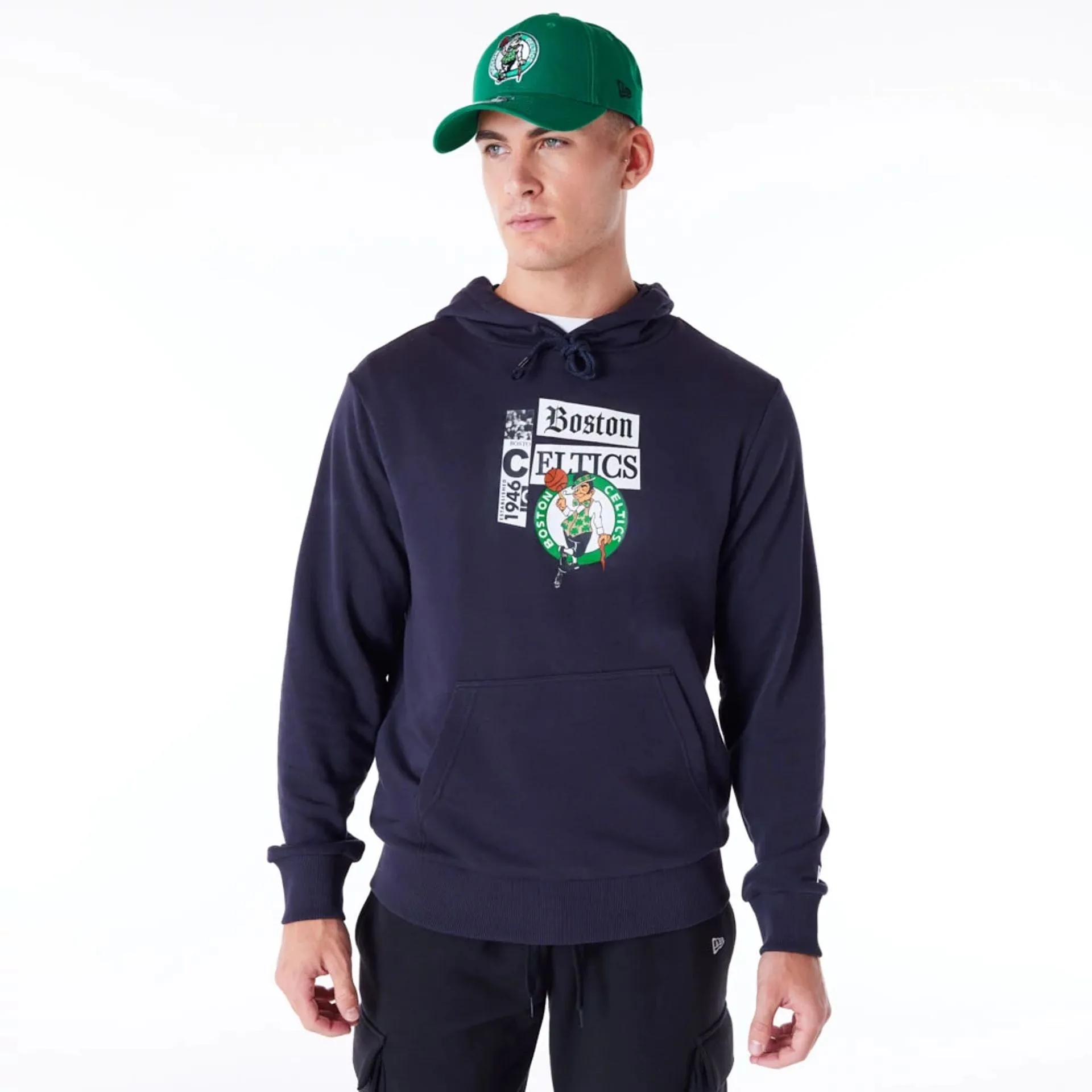 Sudadera Boston Celtics Newspaper Graphic