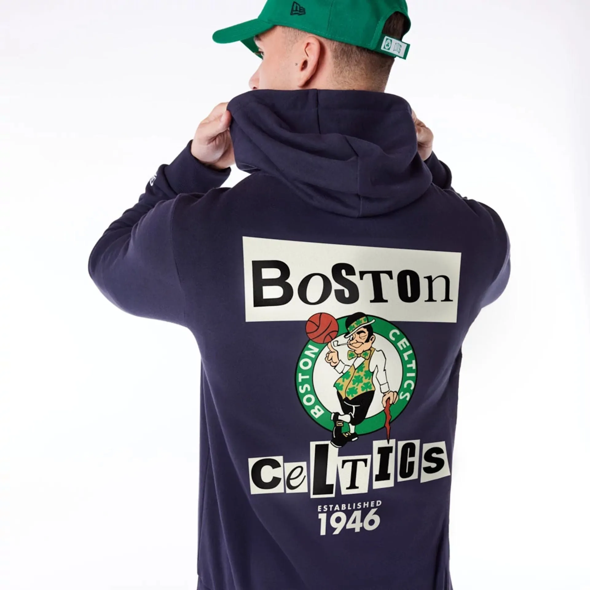 Sudadera Boston Celtics Newspaper Graphic