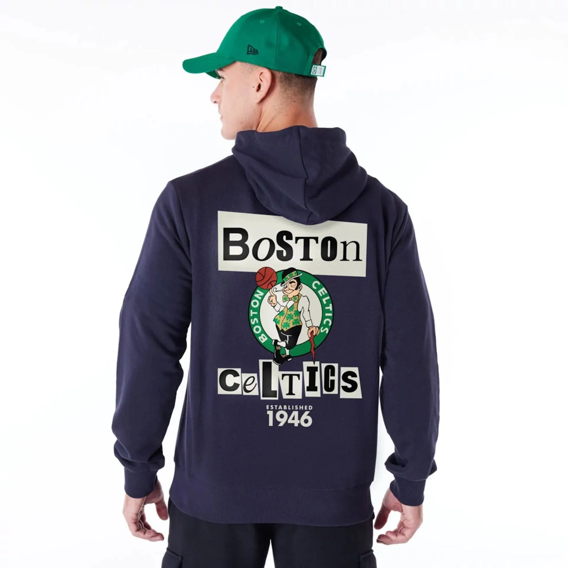 Sudadera Boston Celtics Newspaper Graphic