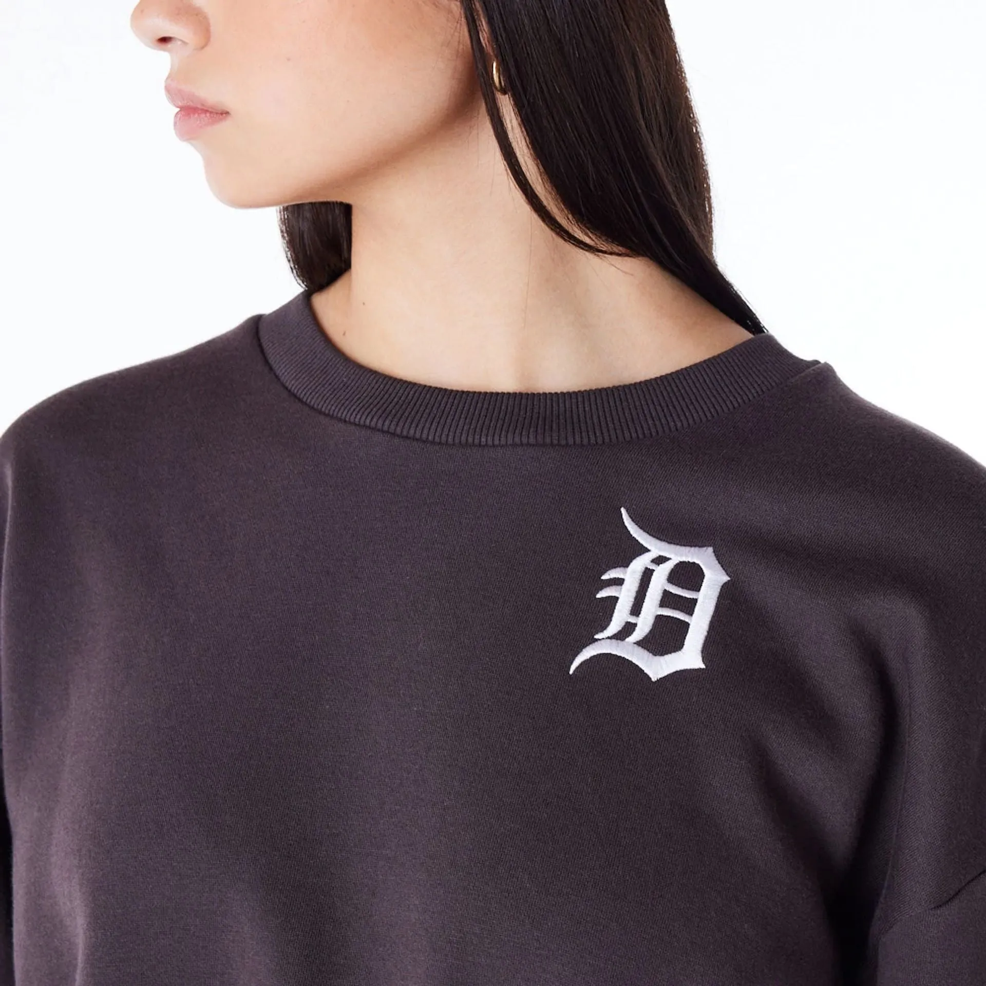 Sudadera Crop Crew Neck Detroit Tigers MLB League Essential