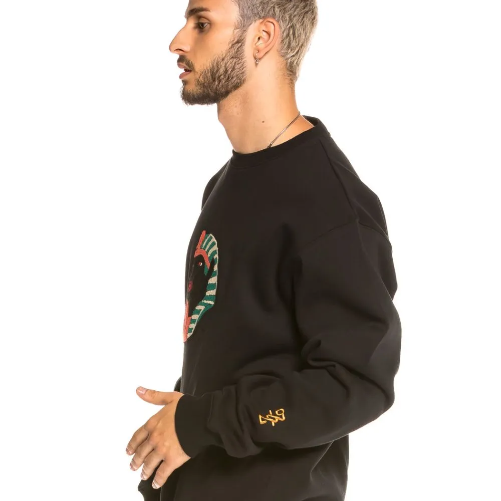 Sudadera Grimey Call of Yore Crewneck FW20 Black