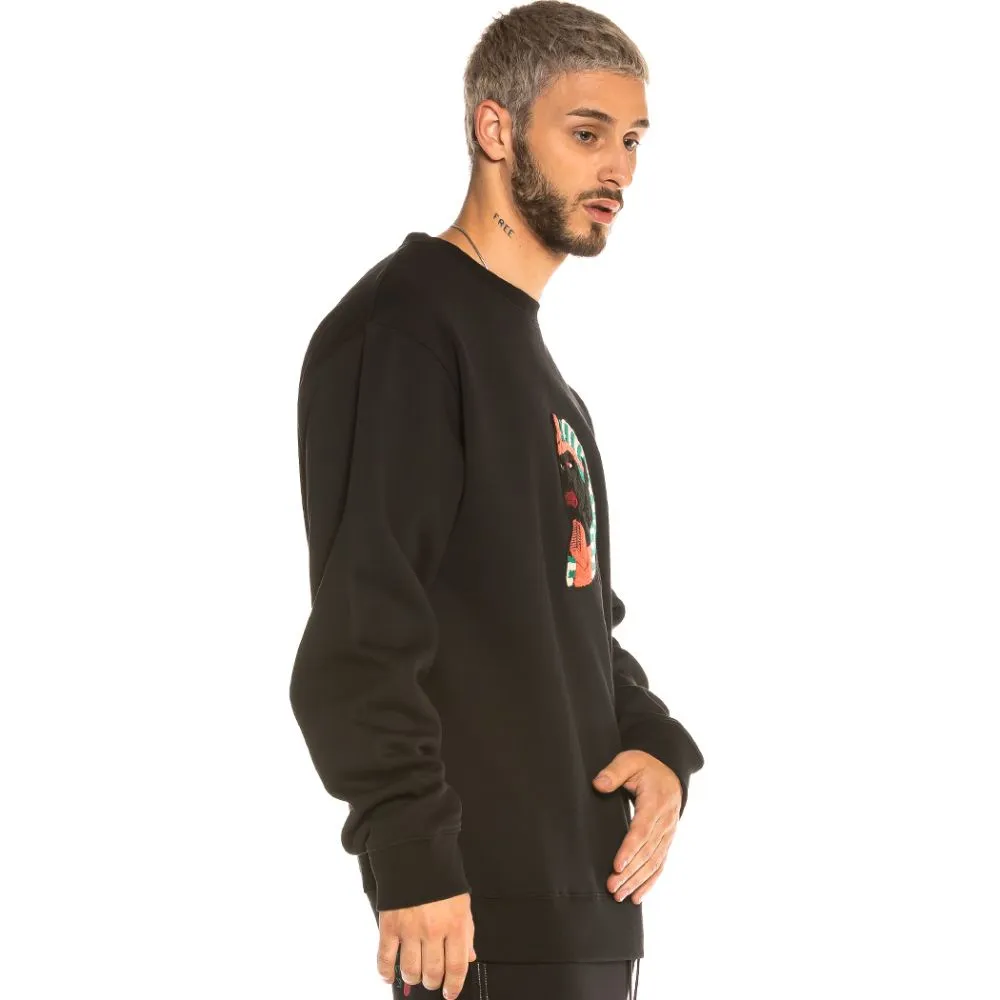 Sudadera Grimey Call of Yore Crewneck FW20 Black