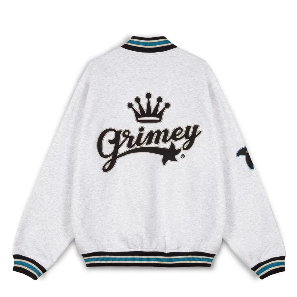 SUDADERA GRIMEY MADRID FLEECE BUTTON HEAVYWEIGHT - SPORT GREY | FW23