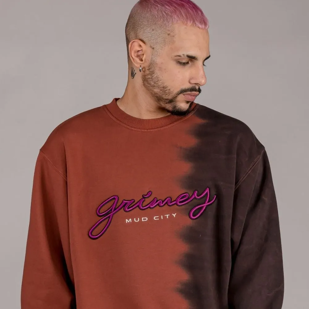 Sudadera Grimey "DUST STORM" Tie & Dye Crewneck - Brown | Fall 22