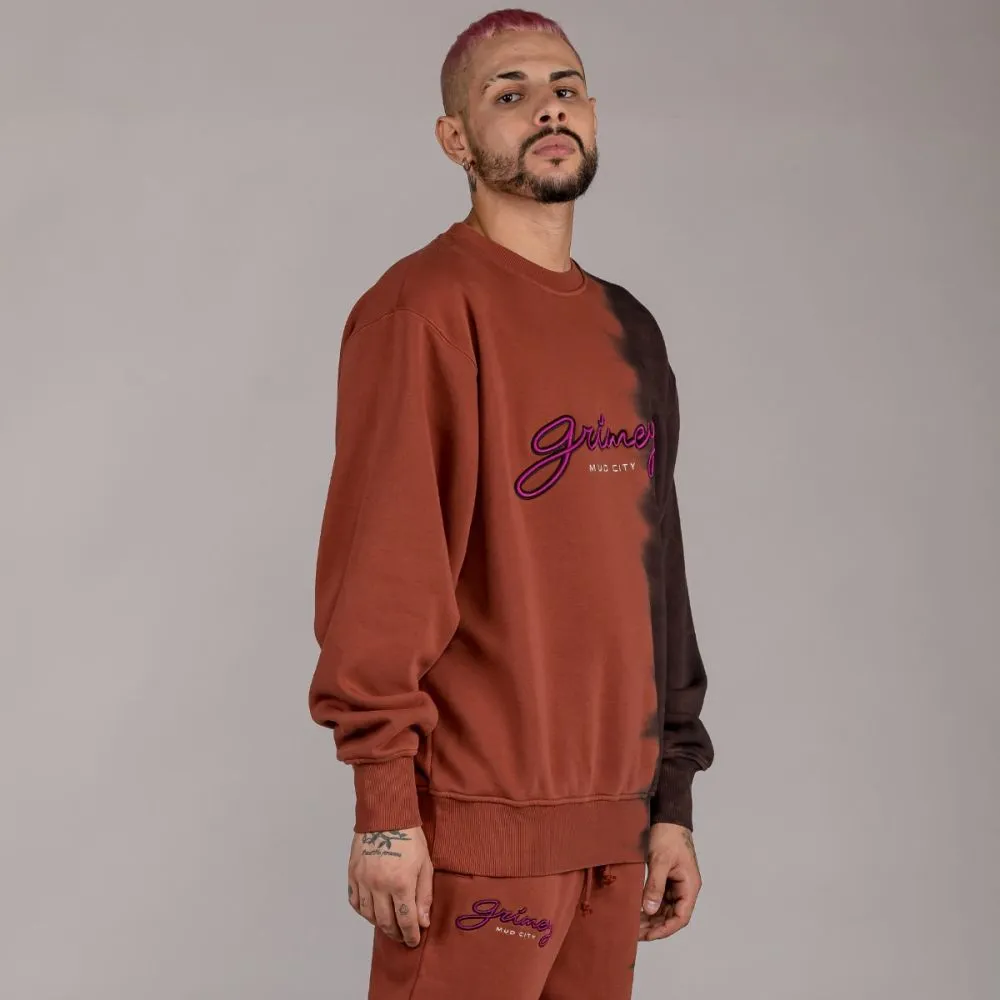 Sudadera Grimey "DUST STORM" Tie & Dye Crewneck - Brown | Fall 22