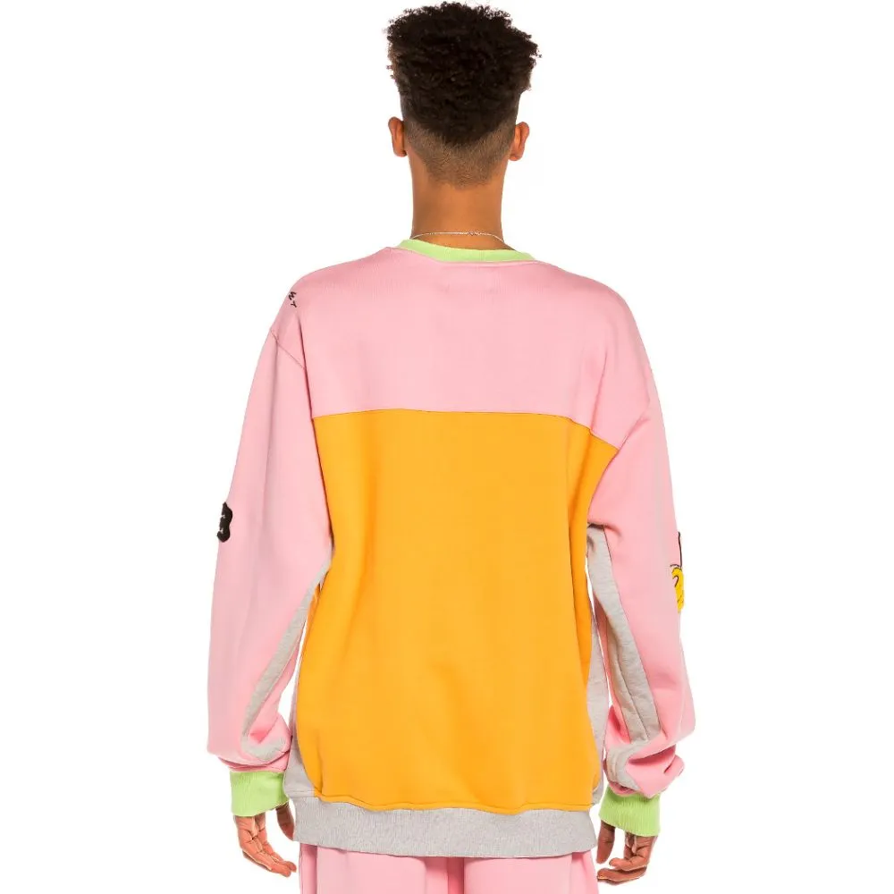 Sudadera Grimey "Jungle Punch" Bicolor Crewneck - Pink | Spring 22