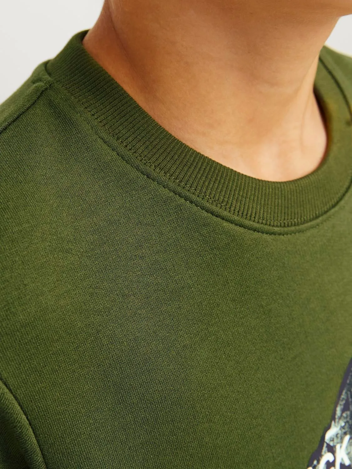 Sudadera Logotipo Junior | Verde oscuro | Jack & Jones®