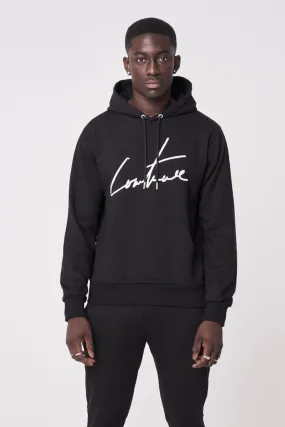 THE COUTURE CLUB Sudadera  Essential Signature  color negro