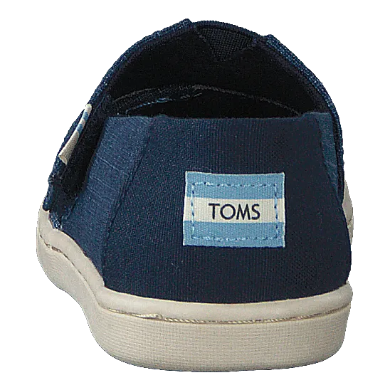 Toms zapatos Mblu Croshatch Linen Tn Alpr E Blue