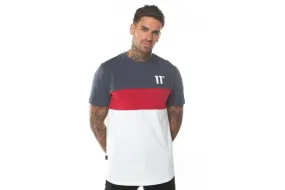 TRIPLE PANEL T-SHIRT ANTRACITE,SKI,PATROL RED,WHITE