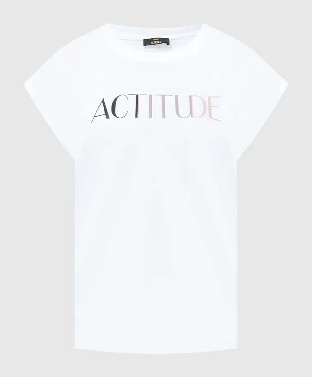 Twinset Actitude White t-shirt with logo print