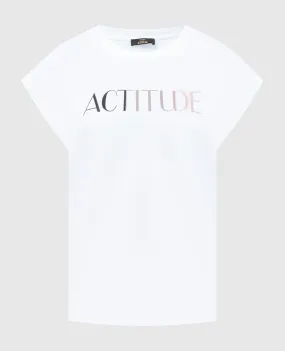 Twinset Actitude White t-shirt with logo print