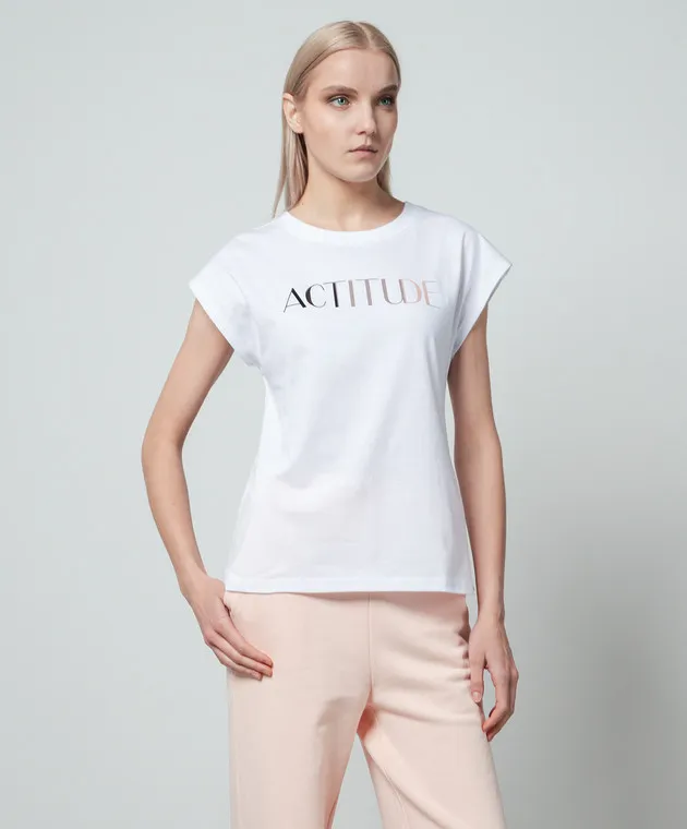 Twinset Actitude White t-shirt with logo print