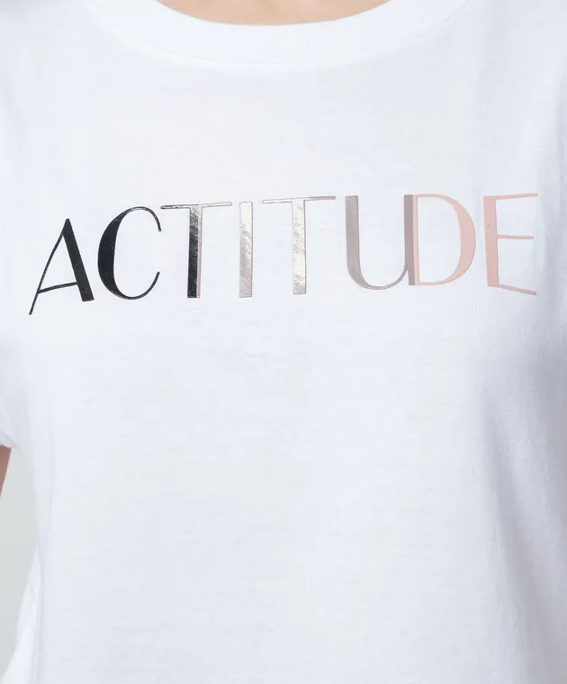 Twinset Actitude White t-shirt with logo print