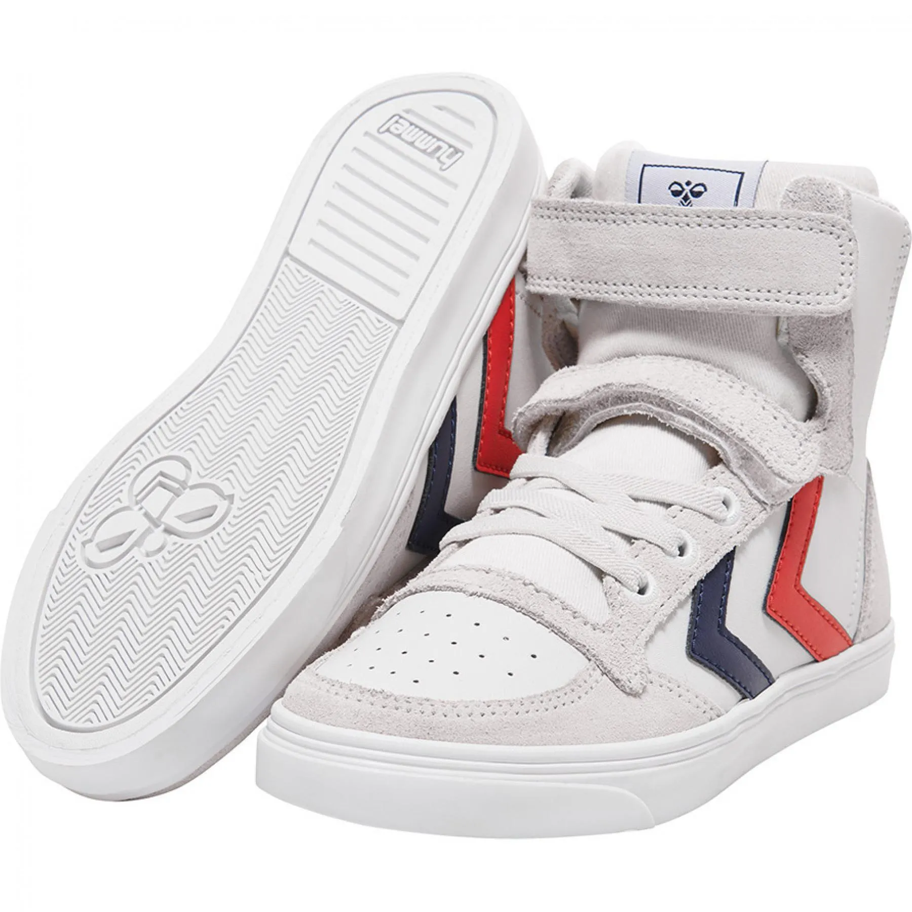 Zapatillas niños Hummel slimmer stadil leather high [Tamaño 27]