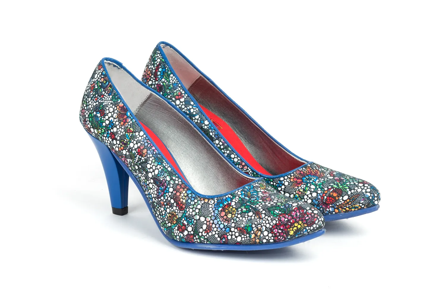 Zapato modelo Loverlia, fabricado en pure azul.