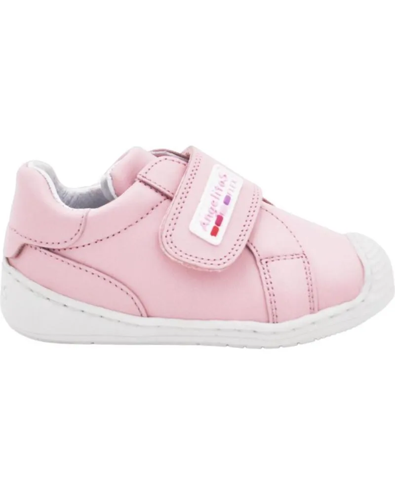 Zapatos ANGELITOS  de Niña PEPITO PIEL RESPETUOSO 850  ROSA