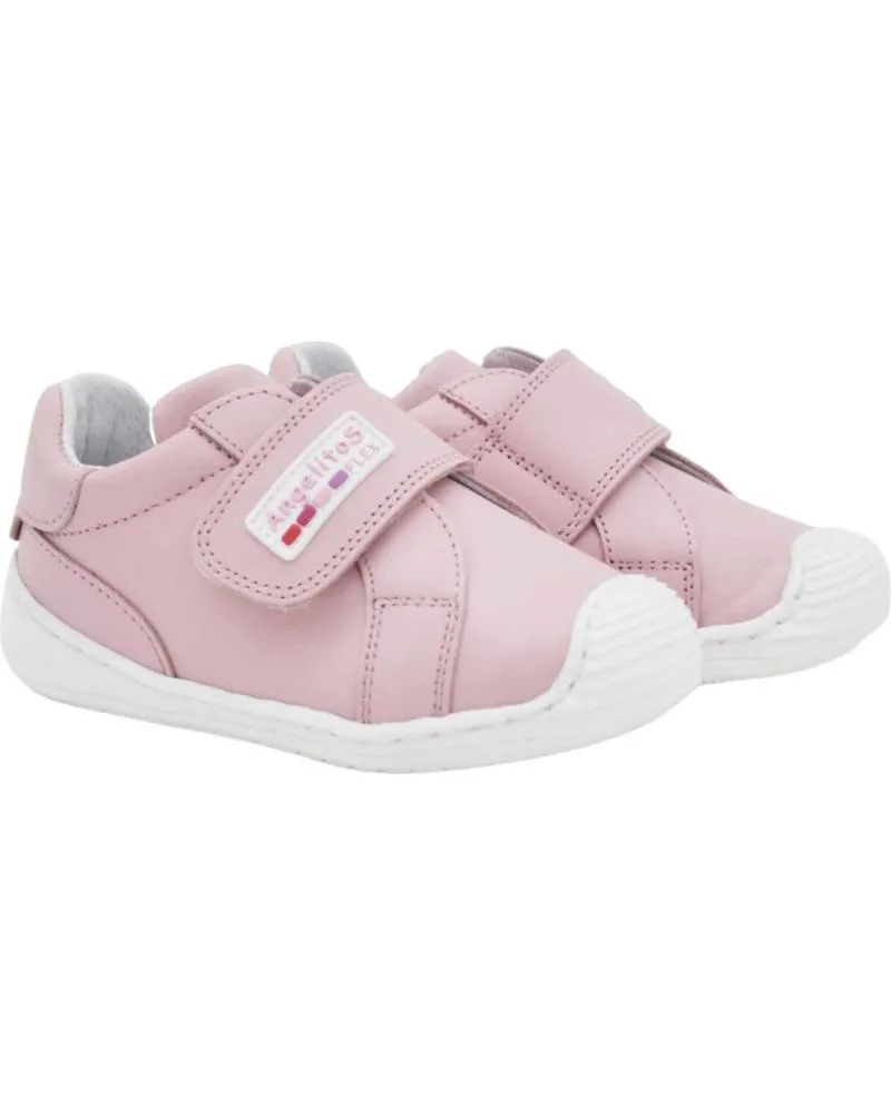 Zapatos ANGELITOS  de Niña PEPITO PIEL RESPETUOSO 850  ROSA