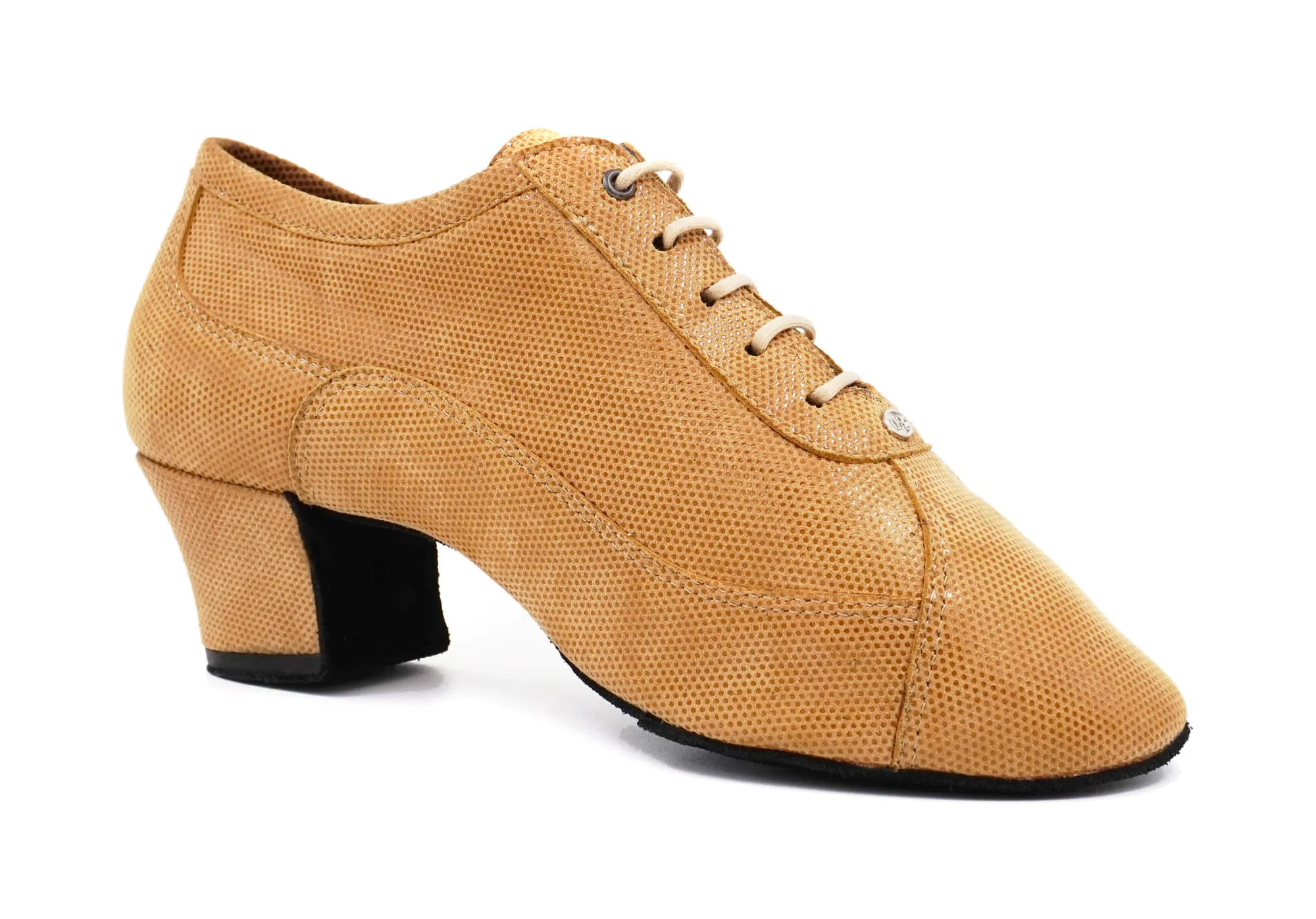 Zapatos de danza PD705 de ante camel suave